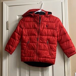 Ralph Lauren red winter hooded jacket,kids,boys